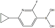 2-Fluoro-6-(cyclopropyl)pyridine-3-boronic acid Structure