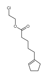 5-(1-cyclopentenyl)valeric acid β-chloroethyl ester结构式