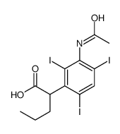 2-(3-Acetylamino-2,4,6-triiodophenyl)valeric acid结构式