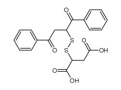 6,7-Dibenzoyl-3-carboxy-4,5-dithia-heptansaeure结构式