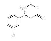 ethyl 2-[(3-chlorophenyl)amino]acetate Structure