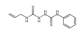 hydrazine-N,N'-bis-carbothioic acid allylamid-anilide Structure