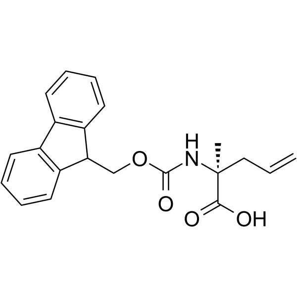 N-芴甲氧羰基-alpha-烯丙基-L-丙氨酸结构式