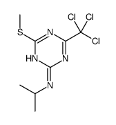 4-methylsulfanyl-N-propan-2-yl-6-(trichloromethyl)-1,3,5-triazin-2-amine Structure