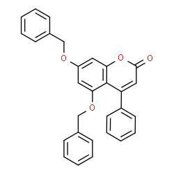 4-phenyl-5,7-bis(phenylmethoxy)chromen-2-one Structure