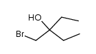 3-bromomethyl-pentan-3-ol结构式