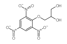 1,2-Propanediol,3-(2,4,6-trinitrophenoxy)- Structure