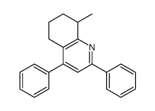 8-methyl-2,4-diphenyl-5,6,7,8-tetrahydroquinoline结构式