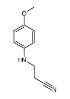 3-(4-methoxyanilino)propanenitrile Structure