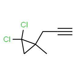 Cyclopropane, 1,1-dichloro-2-methyl-2-(2-propynyl)- (9CI)结构式