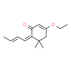 2-Cyclohexen-1-one,6-(2E)-2-butenylidene-3-ethoxy-5,5-dimethyl-,(6Z)-(9CI)结构式