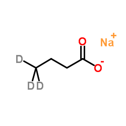 丁酸钠-D3结构式