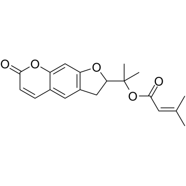 异紫花前胡内酯异异戊烯酸酯结构式