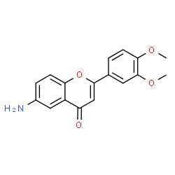6-Amino-2-(3,4-dimethoxyphenyl)-4H-chromen-4-one结构式
