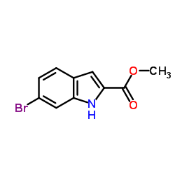 6-溴-1H-吲哚-2-羧酸甲酯结构式