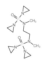 Phosphinic amide,N,N'-1,2-ethanediylbis[P,Pbis( 1-aziridinyl)-N-methyl- Structure