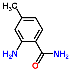2-氨基-4-甲基苯甲酰胺结构式