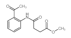 Methyl 4-((2-acetylphenyl)amino)-4-oxobutanoate结构式