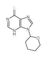 6H-Purine-6-thione,1,9-dihydro-9-(tetrahydro-2H-pyran-2-yl)- picture