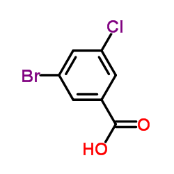 3-溴-5-氯苯甲酸结构式