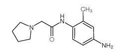 N-(4-氨基-2-甲基-苯基)-2-吡咯烷-1-乙酰胺结构式