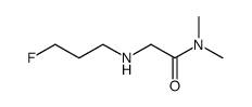 (3-fluoropropyl)-(N,N-dimethylcarbamoyl-methyl)-amine结构式