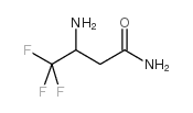3-氨基-4,4,4-三氟丁酰胺结构式