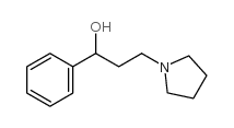 1-苯基-3-(吡咯烷-1-基)-1-丙醇结构式