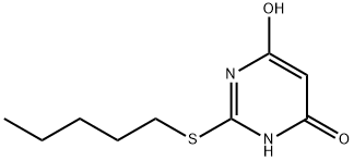 2-(戊硫基)嘧啶-4,6-二醇结构式