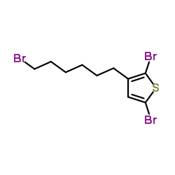 2,5-Dibromo-3-(6-bromohexyl)thiophene Structure