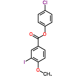 4-Chlorophenyl 3-iodo-4-methoxybenzoate Structure