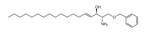 (2S,3R,4E)-2-amino-1-benzyloxyoctadec-4-en-3-ol Structure