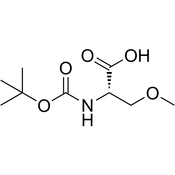BOC-O-甲基-L-丝氨酸结构式