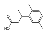3-(2,5-dimethyl-phenyl)-butyric acid结构式