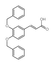 3-[3,4-bis(phenylmethoxy)phenyl]prop-2-enoic acid结构式