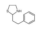 2-(2-phenylethyl)-1,3-thiazolidine结构式