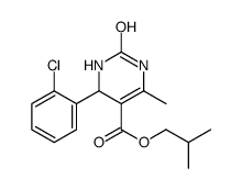 2-methylpropyl 4-(2-chlorophenyl)-6-methyl-2-oxo-3,4-dihydro-1H-pyrimidine-5-carboxylate Structure