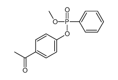 1-[4-[methoxy(phenyl)phosphoryl]oxyphenyl]ethanone结构式