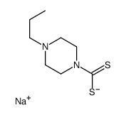 sodium,4-propylpiperazine-1-carbodithioate结构式