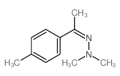 Ethanone,1-(4-methylphenyl)-, 2,2-dimethylhydrazone结构式