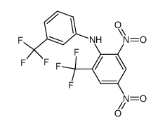 2-(3-trifluoromethylanilino)-3,5-dinitrobenzotrifluoride Structure