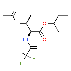 O-Acetyl-N-(trifluoroacetyl)-L-threonine 1-methylpropyl ester Structure