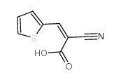 2-氰基-3-(2-噻吩)丙烯酸结构式