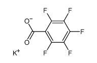 potassium 2,3,4,5,6-pentafluorobenzoate结构式