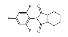 2-(2,4,6-trifluorophenyl)-4,5,6,7-tetrahydroisoindole-1,3-dione结构式