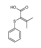 3-methyl-2-phenylsulfanylbut-2-enoic acid Structure