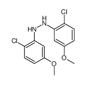 1,2-bis(2-chloro-5-methoxyphenyl)hydrazine Structure