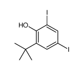 2-(tert-butyl)-4,6-diiodophenol Structure
