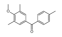 (4-methoxy-3,5-dimethylphenyl)-(4-methylphenyl)methanone Structure