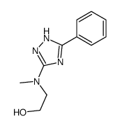 2-[methyl-(5-phenyl-1H-1,2,4-triazol-3-yl)amino]ethanol Structure